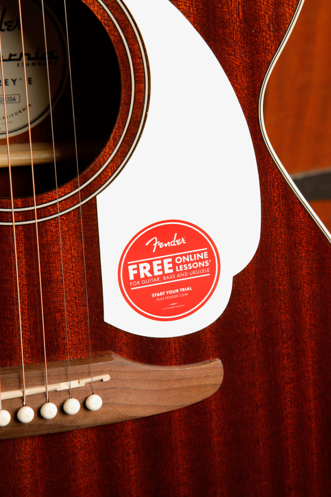Fender California Standard Monterey E Natural Sapele Acoustic-Electric Guitar