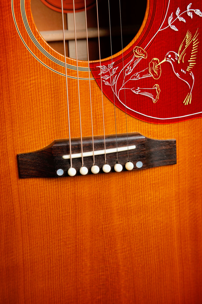 Gibson Custom 1960 Hummingbird Fixed Bridge Acoustic Guitar Heritage Cherry Sunburst 2023 Pre-Owned