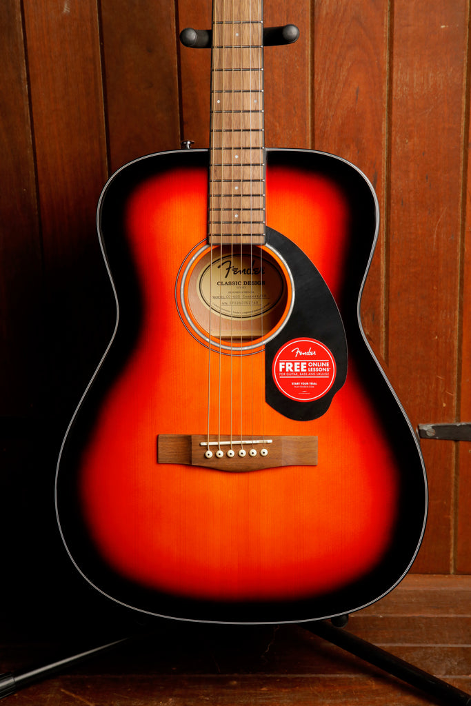 Fender CC-60S Solid Spruce Top Concert Sunburst Acoustic Guitar