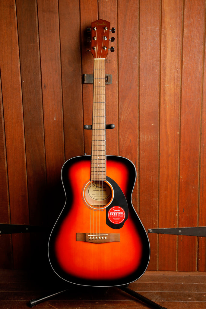 Fender CC-60S Solid Spruce Top Concert Sunburst Acoustic Guitar