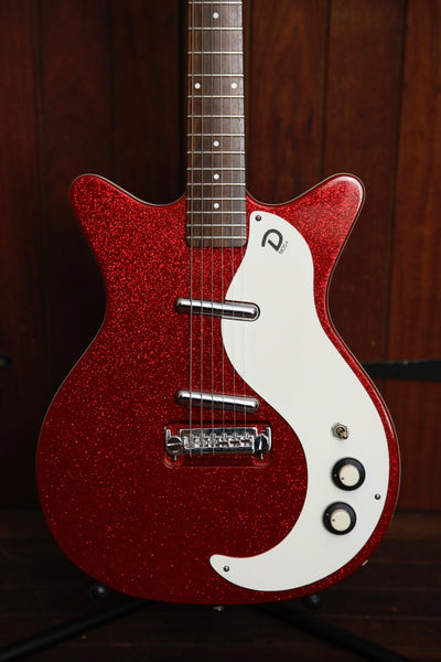 Danelectro '59M Blackout Electric Guitar Red Metal Flake Pre-Owned