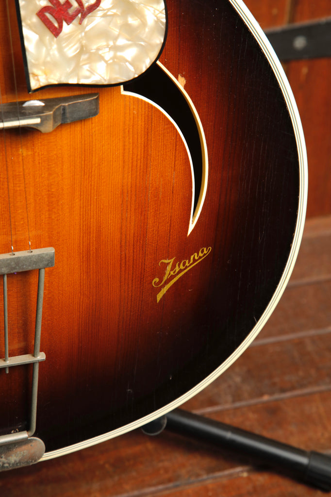 Isana Deluxe Archtop Acoustic Guitar Made in Germany Vintage 1950s Pre-Owned