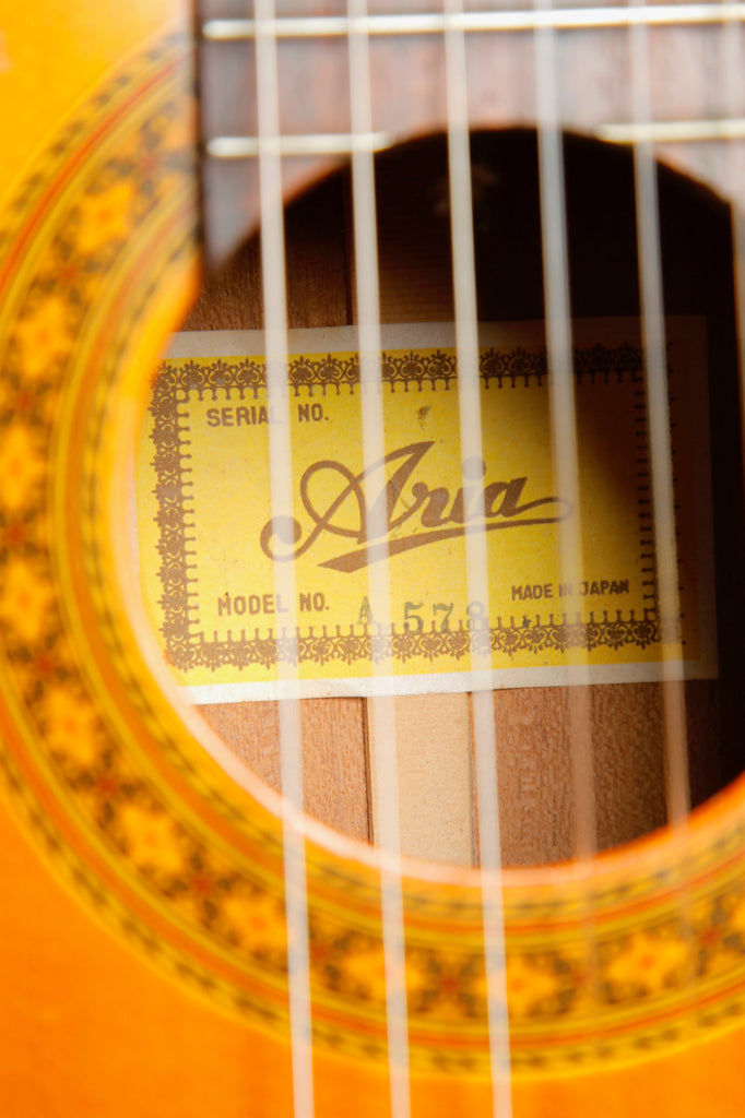 Aria A578 Classical Nylon String Acoustic Guitar Vintage MIJ Pre-Owned