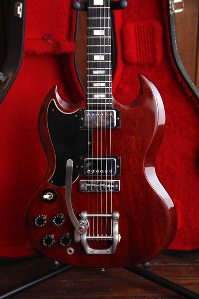 Gibson SG Standard 1974 Cherry w/Bigsby Left Handed Electric Guitar