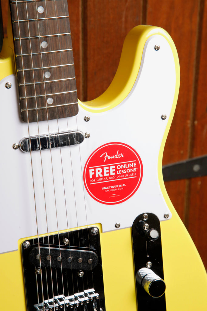Squier Sonic Telecaster Canary Yellow Electric Guitar