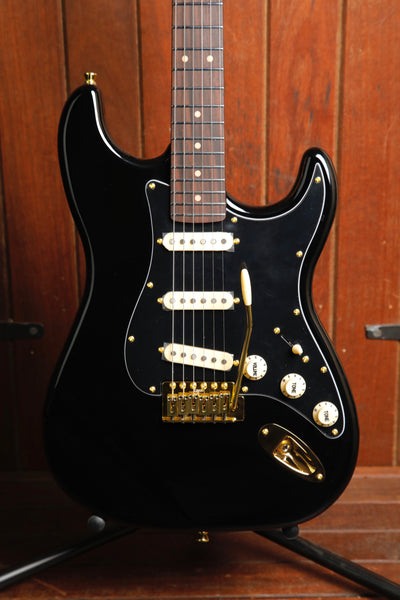 JET Guitars JS-380 BK G Black SSS Electric Guitar