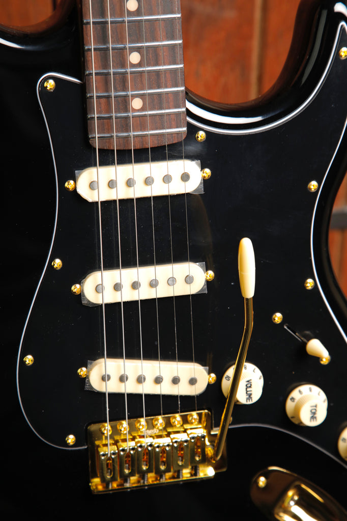 JET Guitars JS-380 BK G Black SSS Electric Guitar