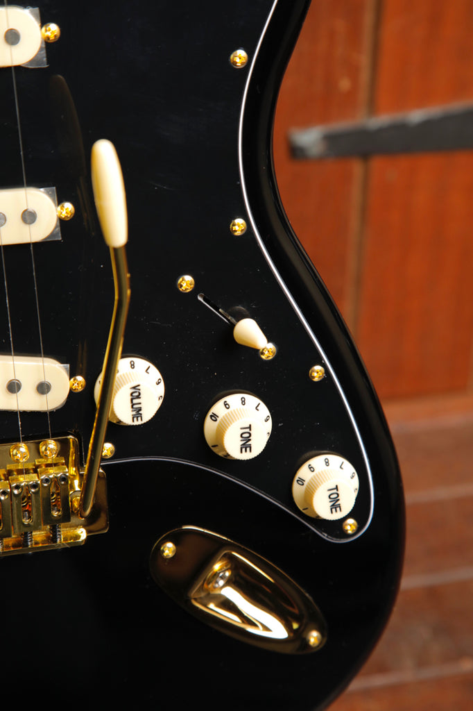 JET Guitars JS-380 BK G Black SSS Electric Guitar