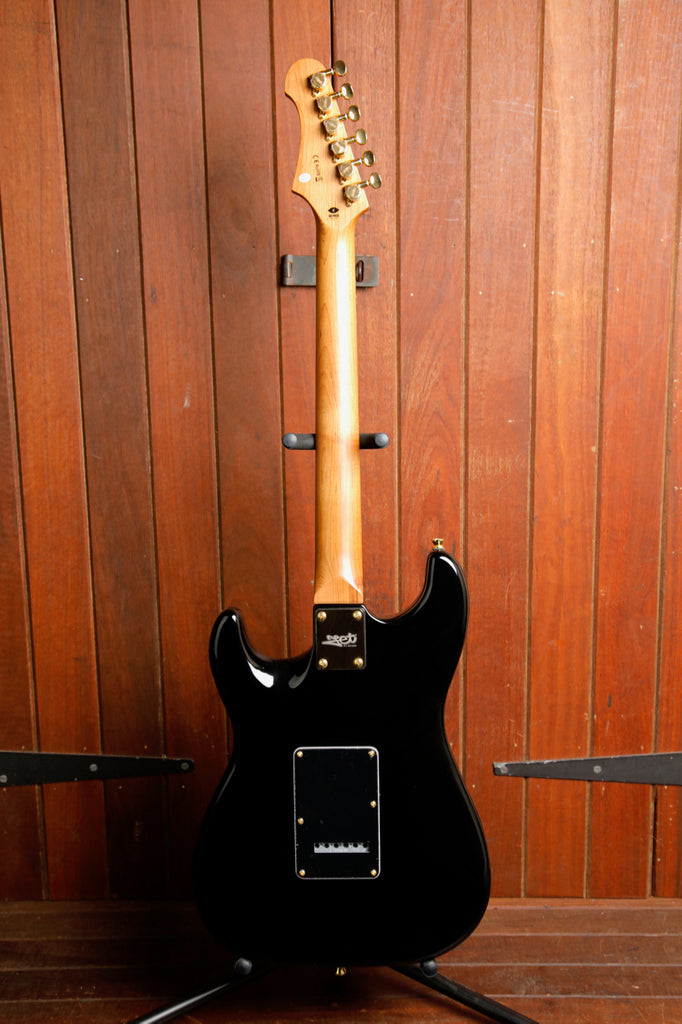 JET Guitars JS-380 BK G Black SSS Electric Guitar