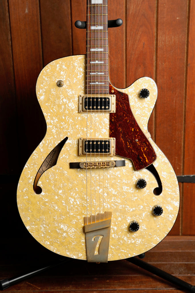 Italia Torino Pearloid Hollowbody Electric Guitar Pre-Owned