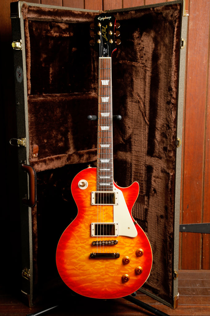 Epiphone Les Paul Ultra Cherry Sunburst Electric Guitar 2008 Pre-Owned