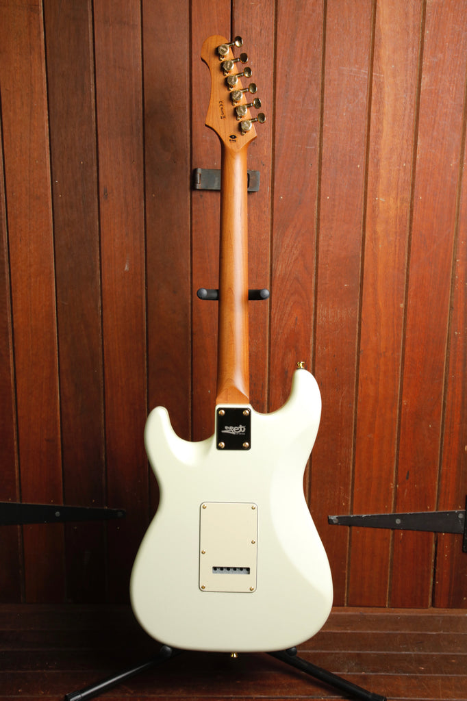 JET Guitars JS-380 OW G SSS Olympic White Electric Guitar