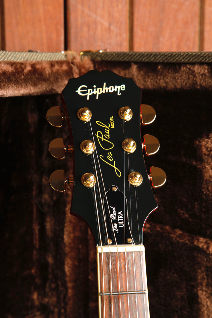 Epiphone Les Paul Ultra Cherry Sunburst Electric Guitar 2008 Pre-Owned