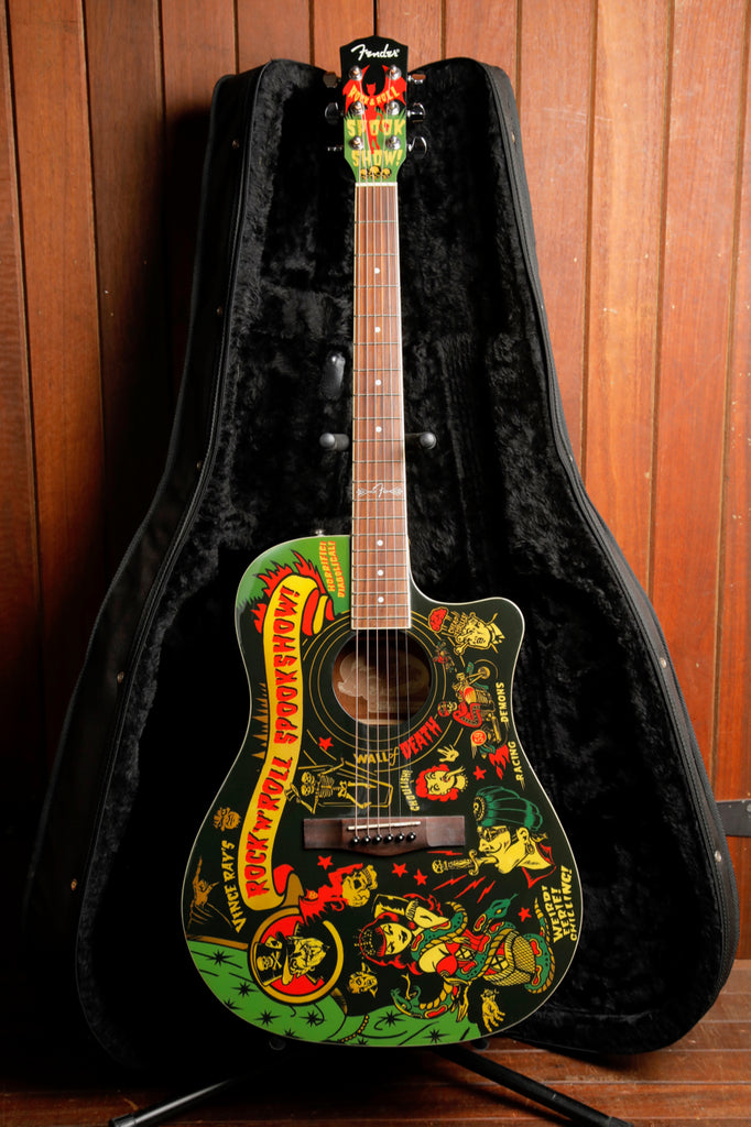 Fender Vince Spook Show T-Bucket Dreadnought Acoustic-Electric Guitar Pre-Owned