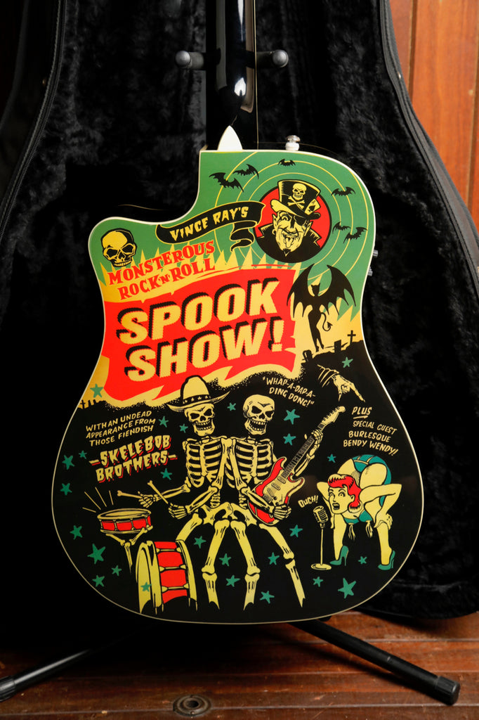 Fender Vince Spook Show T-Bucket Dreadnought Acoustic-Electric Guitar Pre-Owned