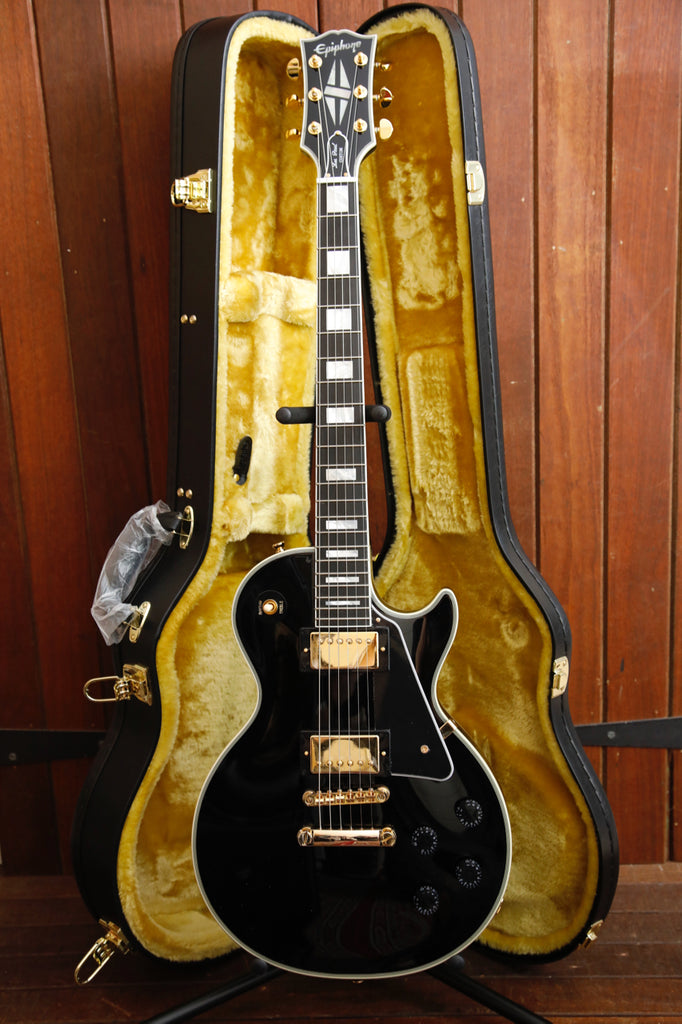 Epiphone Inspired By Gibson Les Paul Custom Ebony w/ Hardshell Case