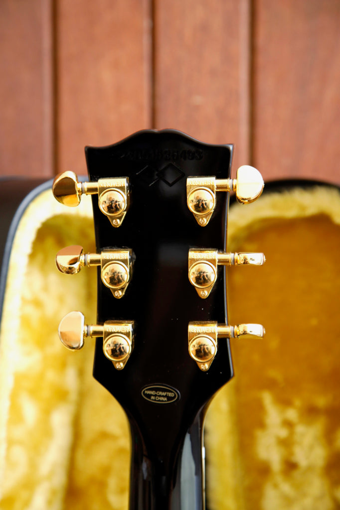 Epiphone Inspired By Gibson Les Paul Custom Ebony w/ Hardshell Case