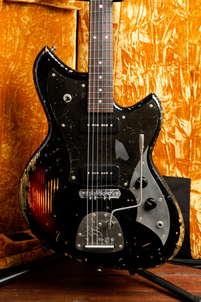Novo Serus J Custom Bull Black over '64 3-Tone Burst Electric Guitar