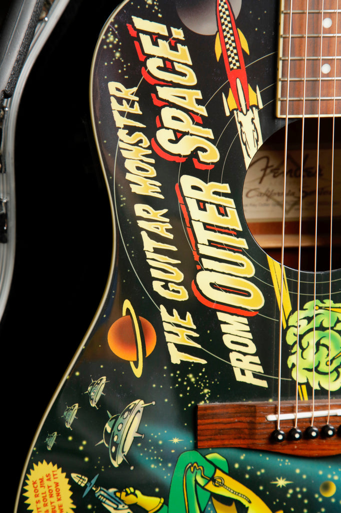 Fender Vince Ray Outer Space Bucket Dreadnought Acoustic-Electric Guitar Pre-Owned