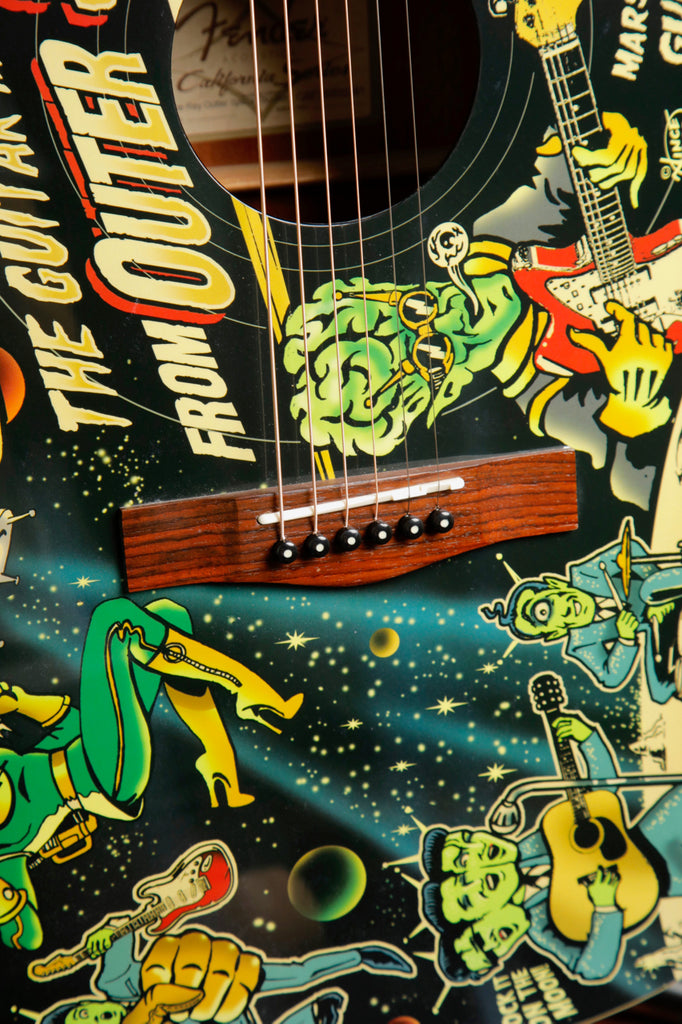 Fender Vince Ray Outer Space Bucket Dreadnought Acoustic-Electric Guitar Pre-Owned