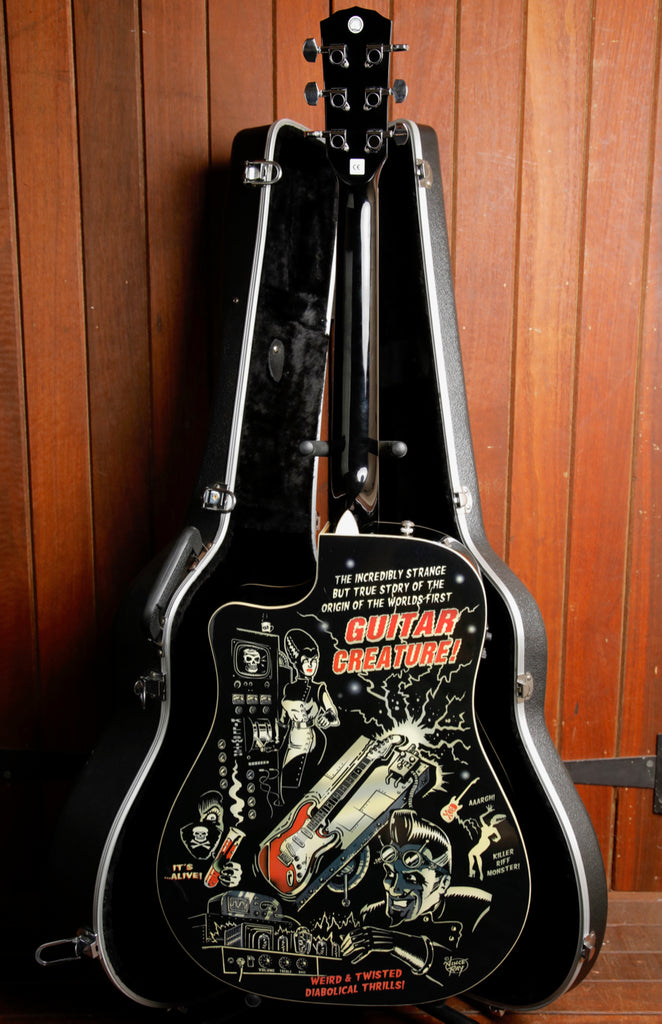 Fender Vince Ray Outer Space Bucket Dreadnought Acoustic-Electric Guitar Pre-Owned