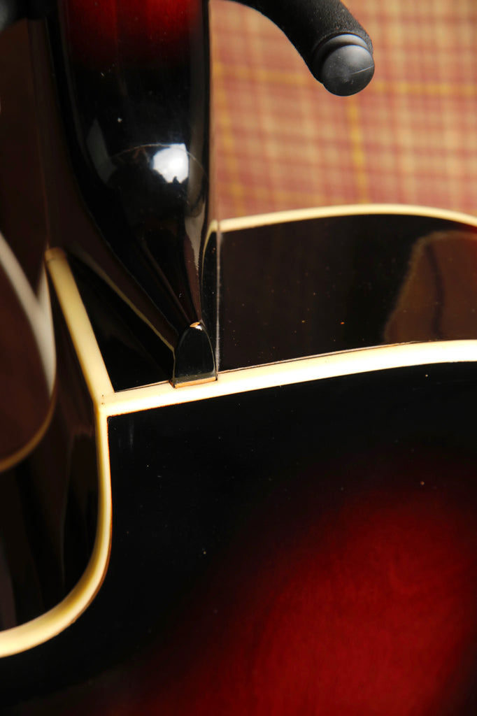 Isana Vintage 1950s Red Burst Archtop Acoustic-Electric Guitar Made in Germany Pre-Owned