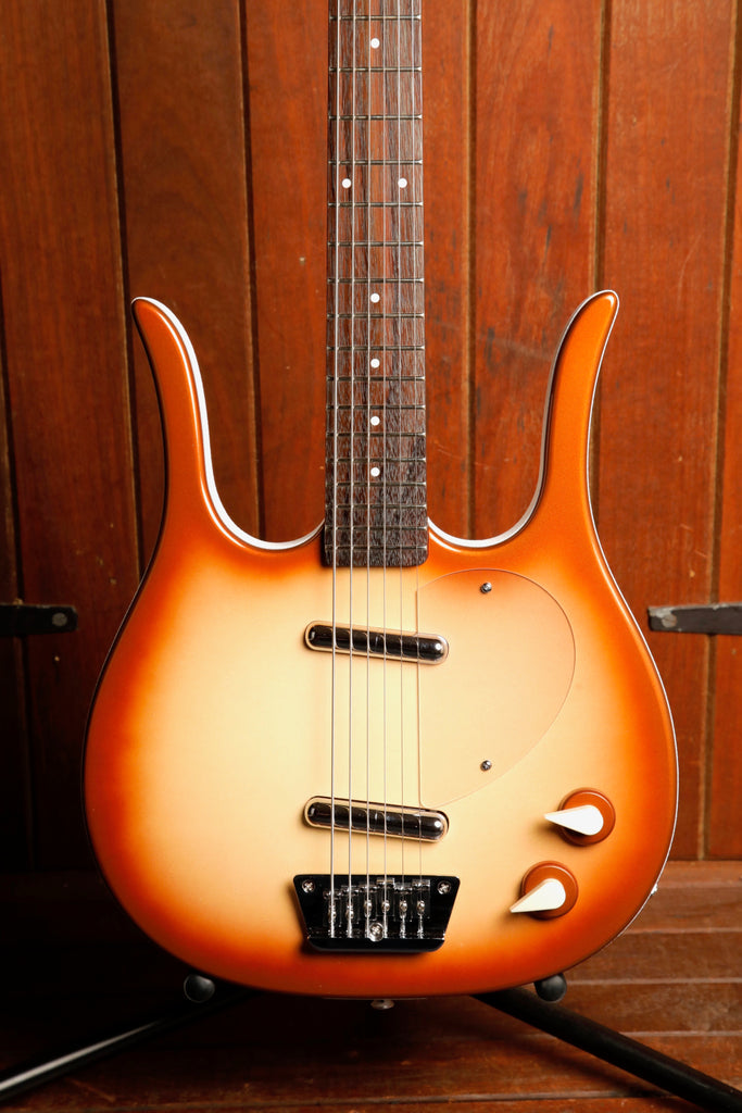Danelectro Longhorn Baritone Copper Burst Electric Guitar