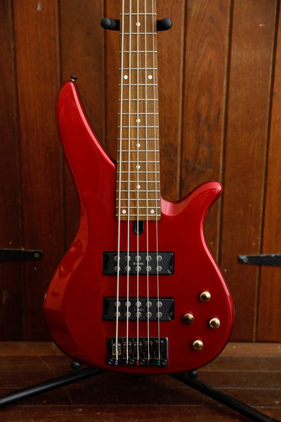 Yamaha RBX375 5-String Electric Bass Metallic Red Pre-Owned