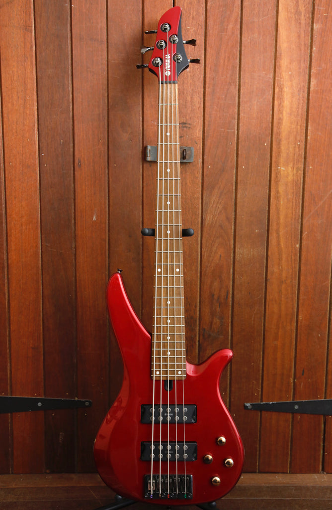 Yamaha RBX375 5-String Electric Bass Metallic Red Pre-Owned