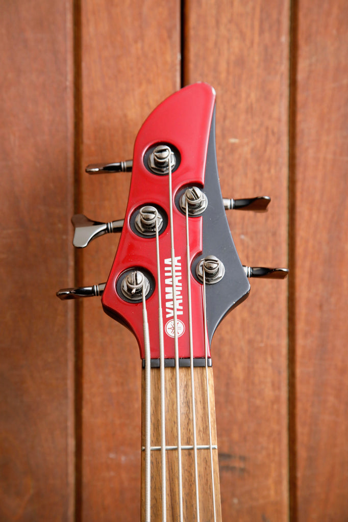 Yamaha RBX375 5-String Electric Bass Metallic Red Pre-Owned