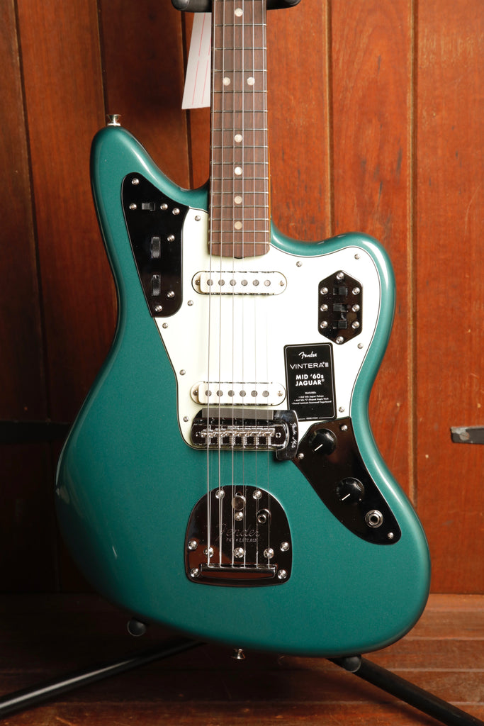 Fender Vintera III Mid '60s Jaguar Sherwood Green Metallic Electric Guitar