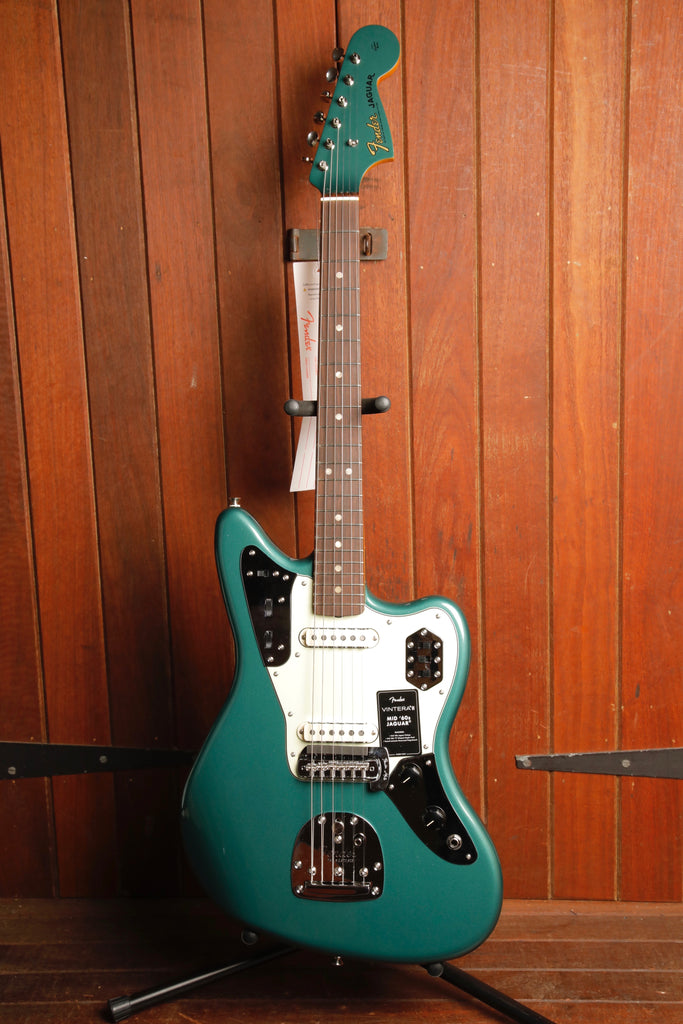 Fender Vintera III Mid '60s Jaguar Sherwood Green Metallic Electric Guitar