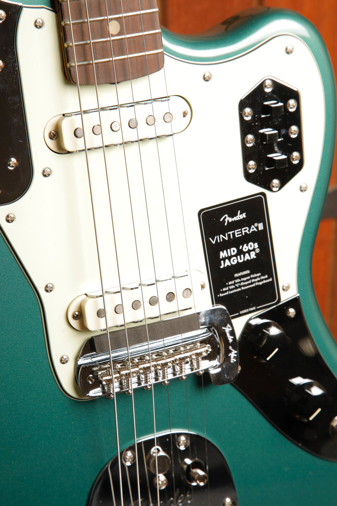 Fender Vintera III Mid '60s Jaguar Sherwood Green Metallic Electric Guitar