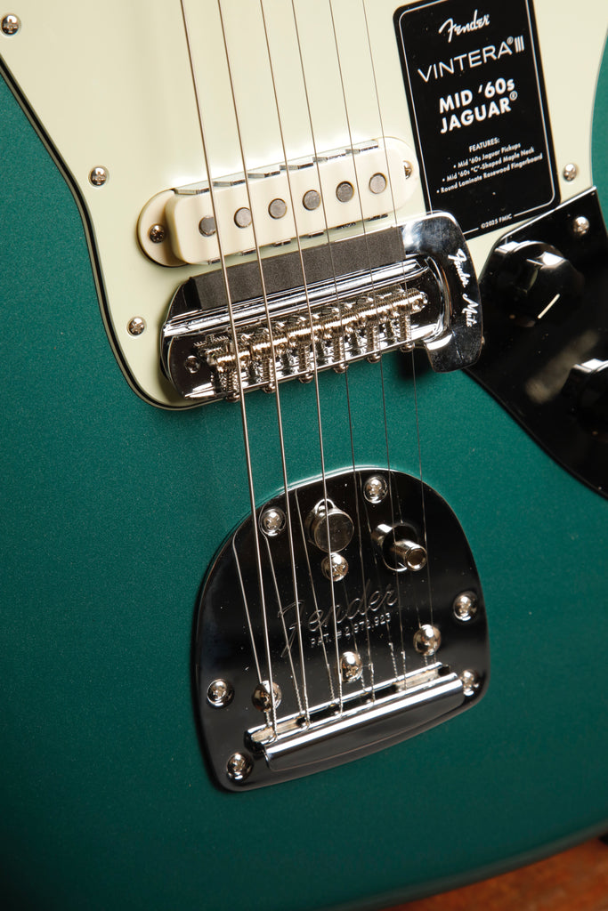 Fender Vintera III Mid '60s Jaguar Sherwood Green Metallic Electric Guitar