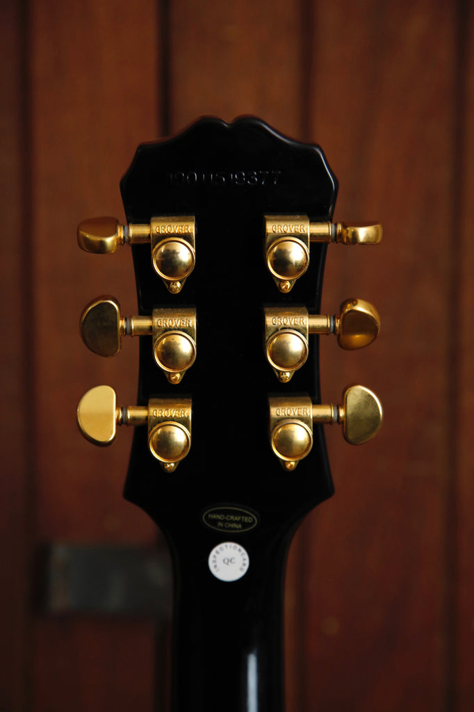 Epiphone Les Paul Custom Pro Ebony Left Handed Electric Guitar Pre-Owned
