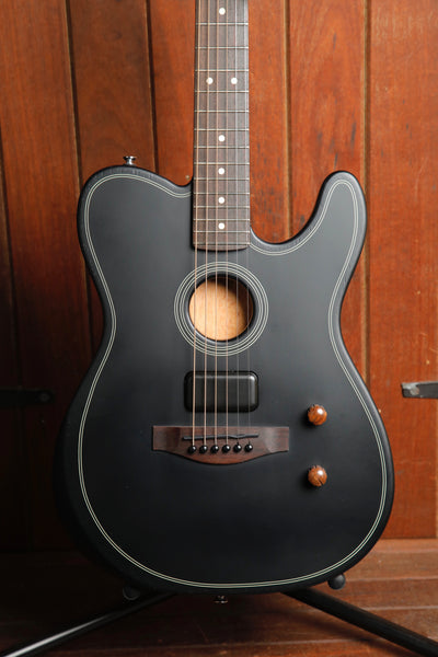 Fender Acoustasonic Standard Telecaster Black Acoustic-Electric Guitar