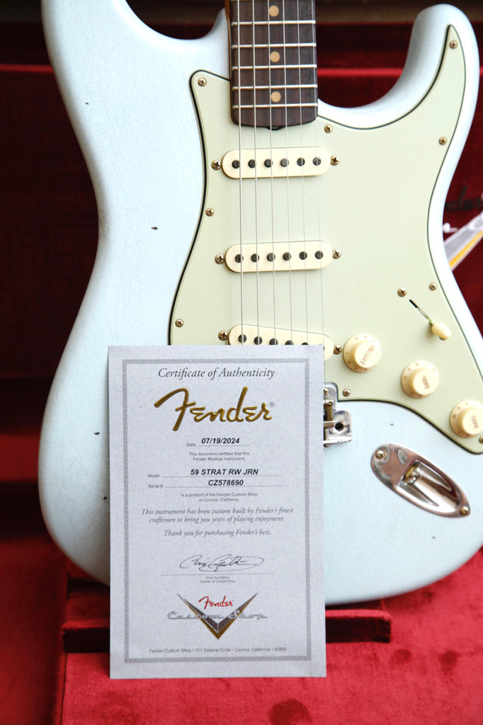 Fender Custom Shop 1959 Stratocaster Journeyman Relic Super Faded Aged Sonic Blue