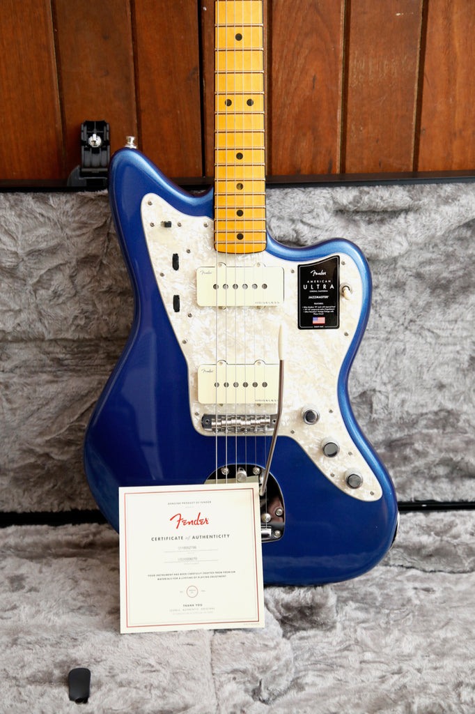 Fender American Ultra Jazzmaster Cobra Blue Electric Guitar 2020 Pre-Owned