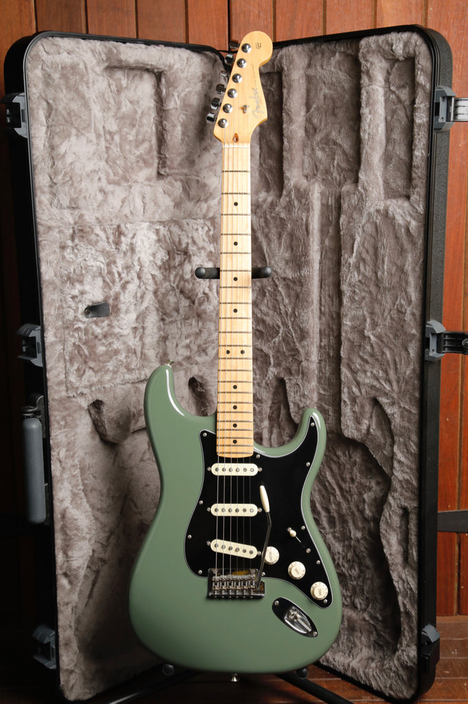 Fender American Professional Stratocaster Antique Olive Electric Guitar Pre-Owned