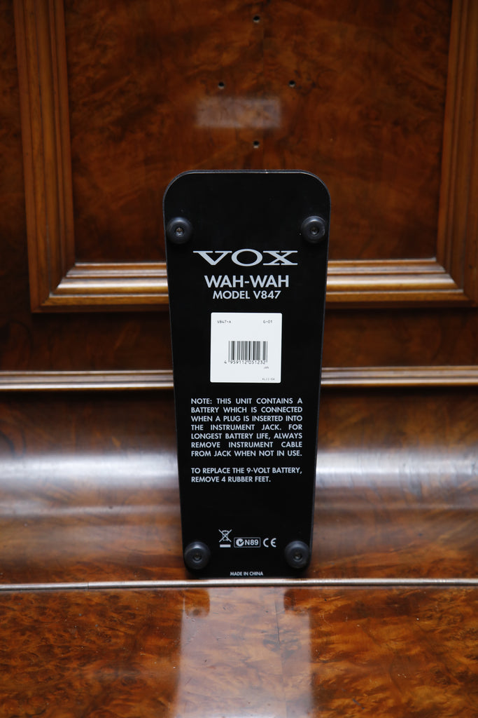 Vox V847-A Classic Wah Pedal Pre-Owned