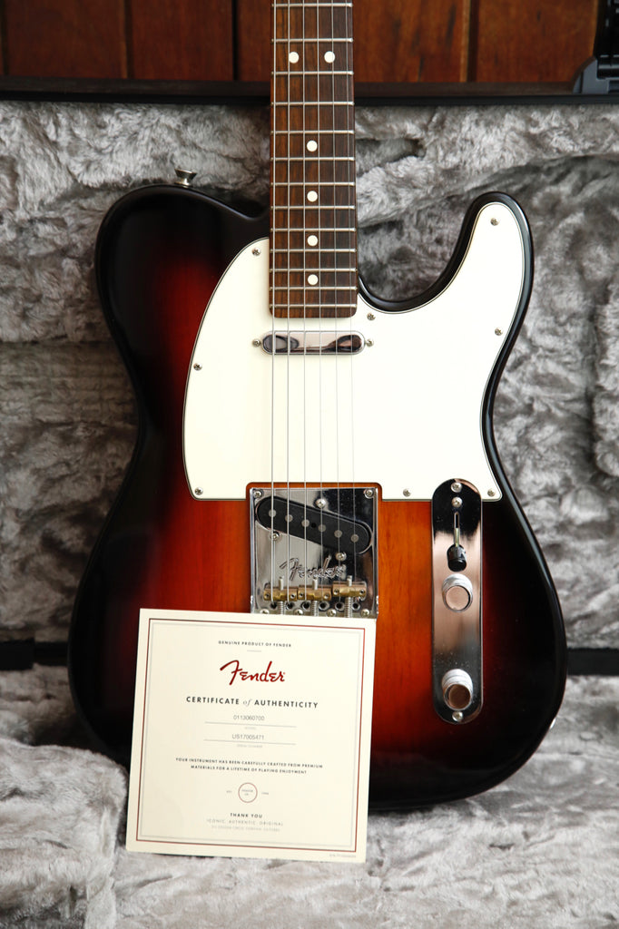 Fender American Professional Telecaster 3-Colour Sunburst Electric Guitar 2017 Pre-Owned