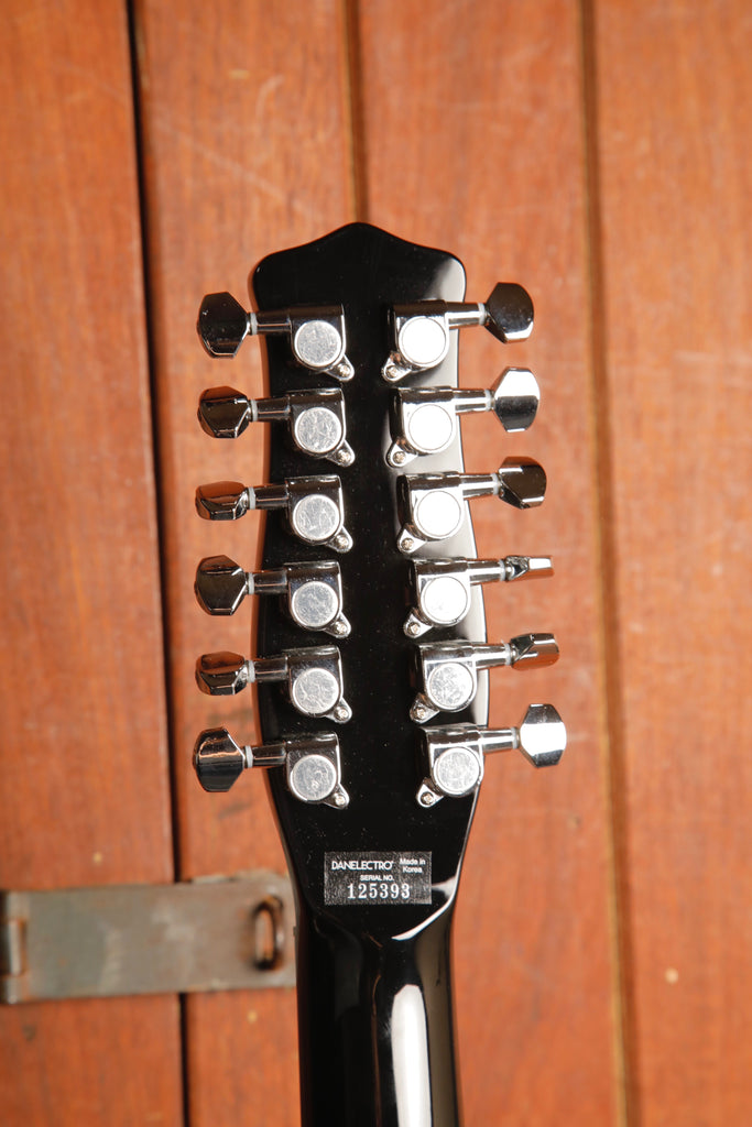 Danelectro Vintage 12 String Black Electric Guitar