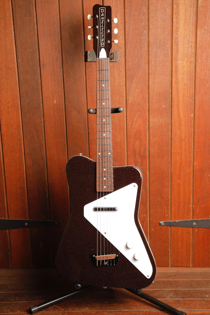 Danelectro Pro Glitter Maroon Electric Guitar
