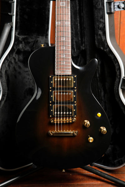 Portamento Golden Joe Tiger Burst Black Electric Guitar Made in WA