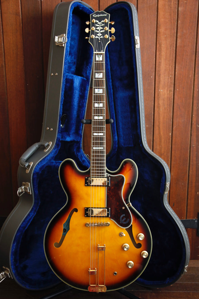 Epiphone 50th Anniversary Sheraton E212T 1962 Semi-Hollow Electric Guitar Vintage Sunburst Pre-Owned