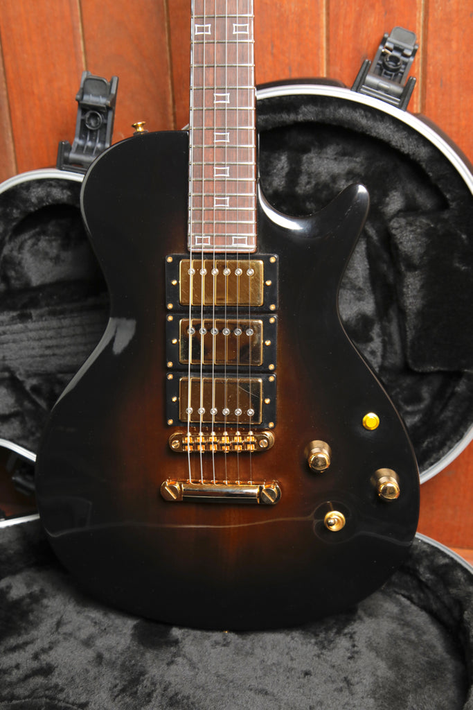 Portamento Golden Joe Tiger Burst Black Electric Guitar Made in WA