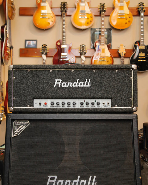 Randall RG100ES 2-Channel Solid State Amplifier Head 1980s Grey Carpet Pre-Owned