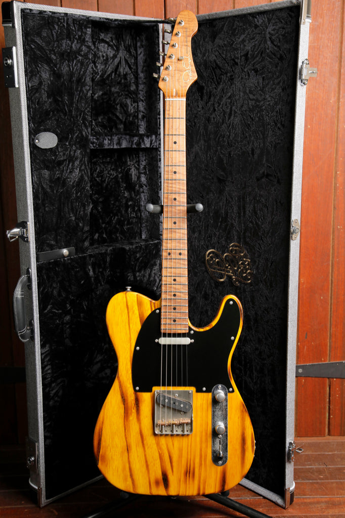 Patrick James Eggle OZ-T-S/S Torched Butterscotch Electric Guitar
