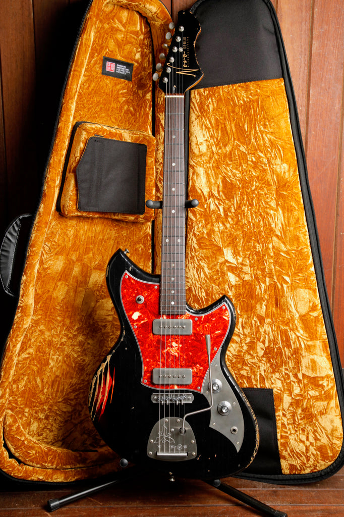 Novo Serus J Custom Bull Black Over '64 3-Tone Burst Electric Guitar