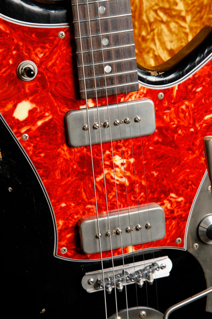 Novo Serus J Custom Bull Black Over '64 3-Tone Burst Electric Guitar